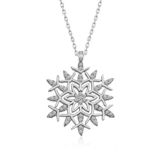 Snowflake Silver Pendant
