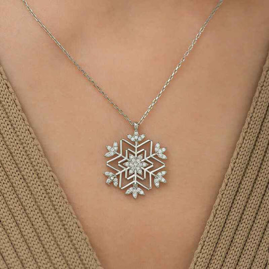 Snowflake Silver Pendant