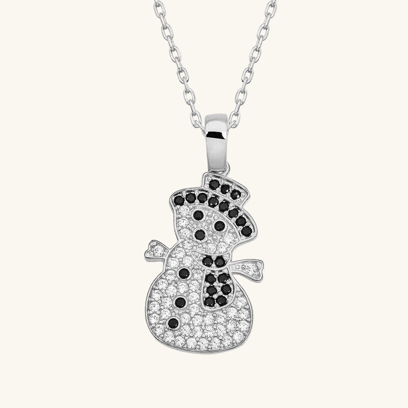 Snowman Women's Silver Pendant