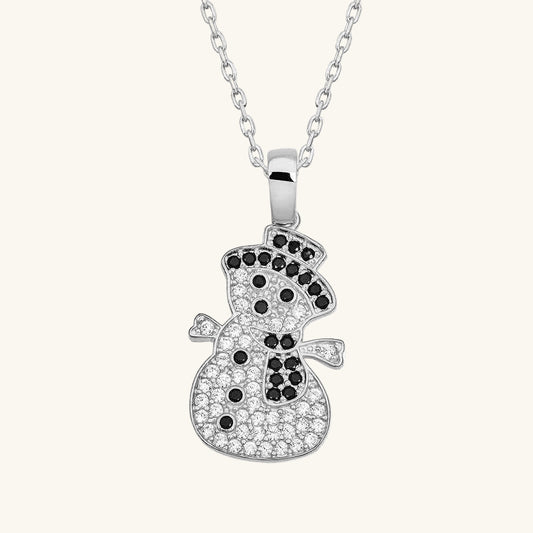 Snowman Women's Silver Pendant