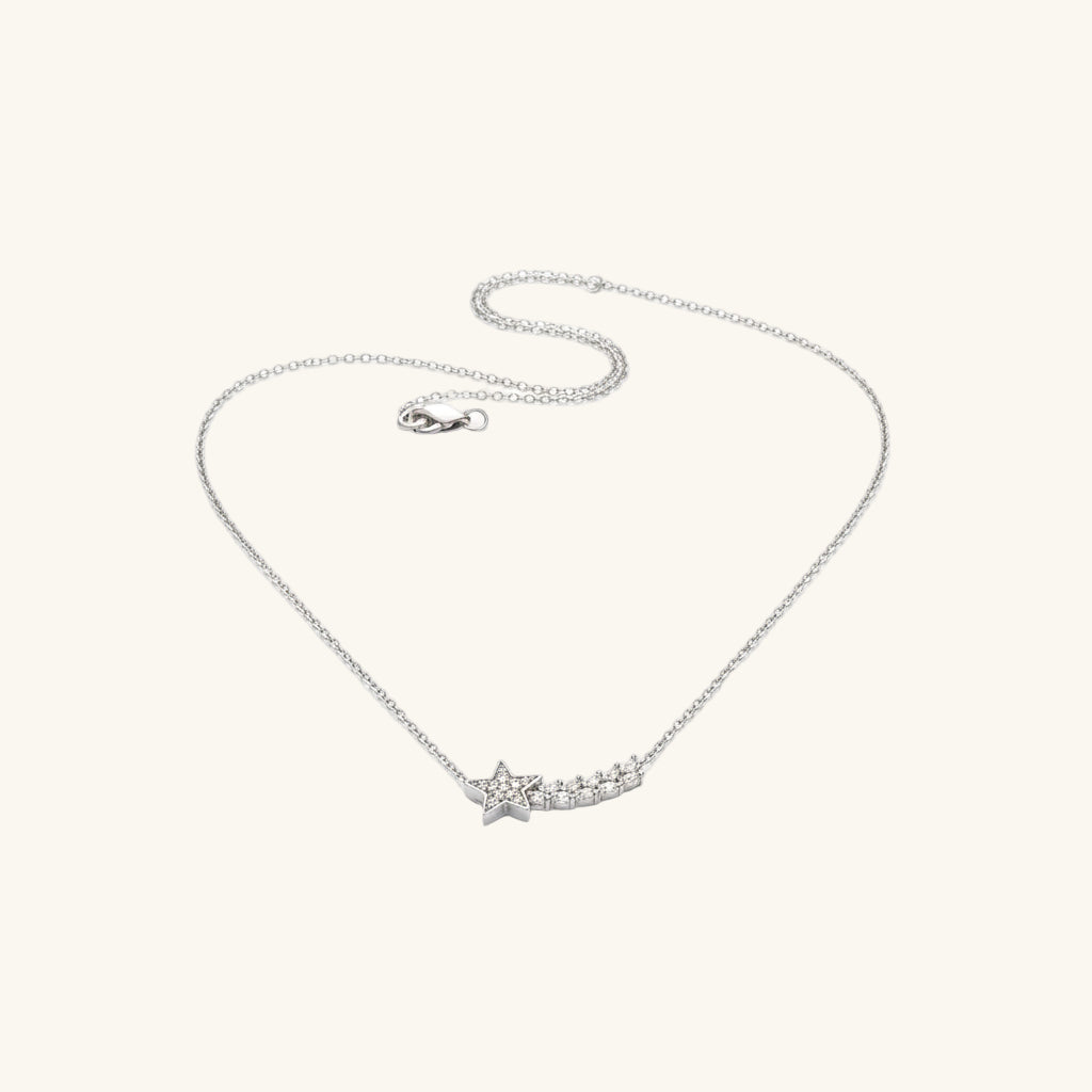 Women's Shooting Star Silver Necklace