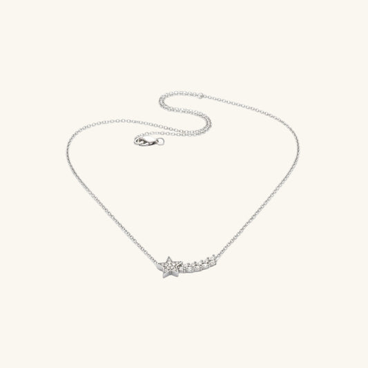Women's Shooting Star Silver Necklace