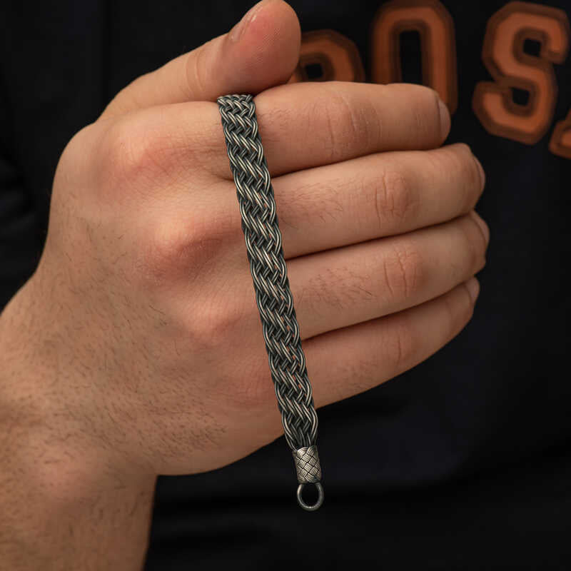 Bracelet en argent tricoté Kazaz Wire Art
