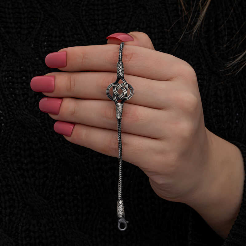 Bracelet en argent tricoté Kazaz Wire Art