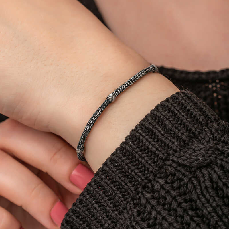 Bracelet Kazaz Wire Art Knit Silver
