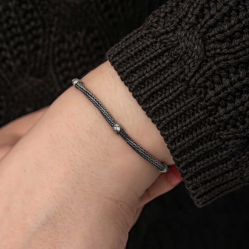 Bracelet Kazaz Wire Art Knit Silver