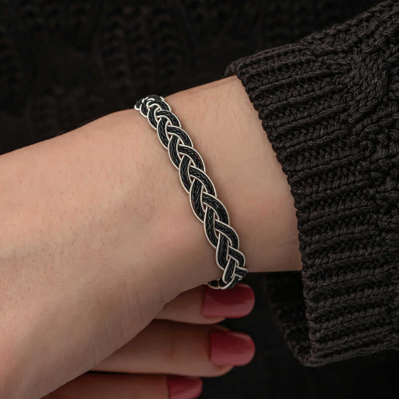 Bracelet en argent tricoté Kazaz Wire Art