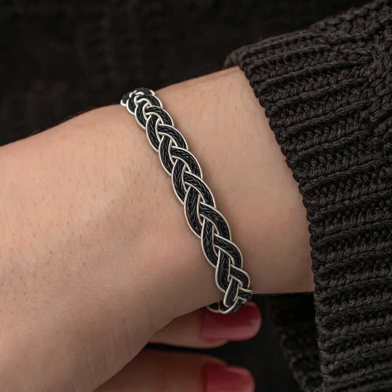 Bracelet en argent tricoté Kazaz Wire Art