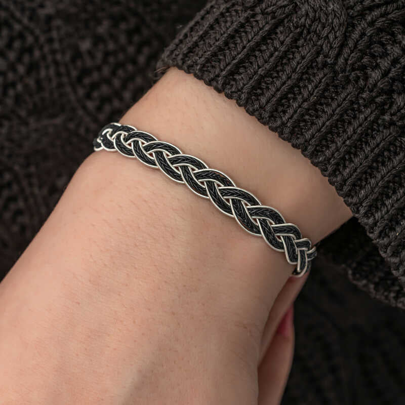 Bracelet en argent tricoté Kazaz Wire Art