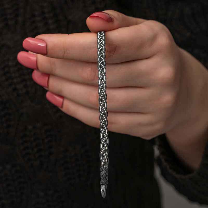 Kazaziye Knit Silver Bracelet