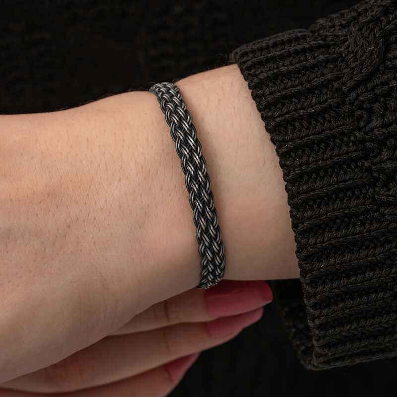 Kazaziye Knit Silver Bracelet