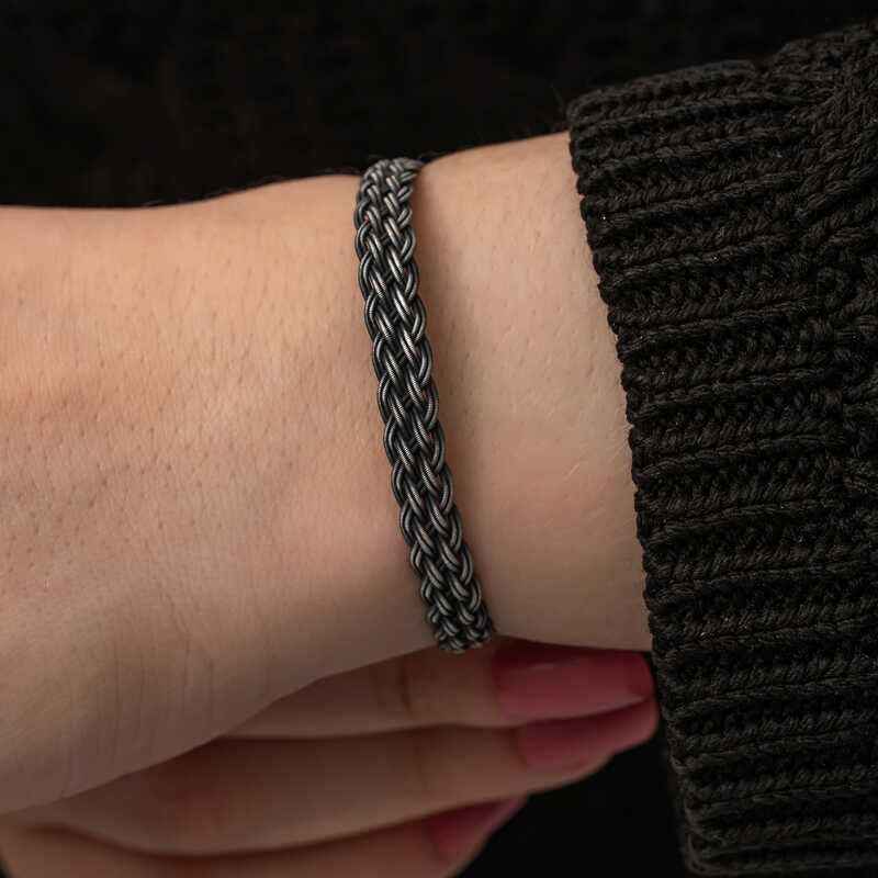 Kazaziye Knit Silver Bracelet