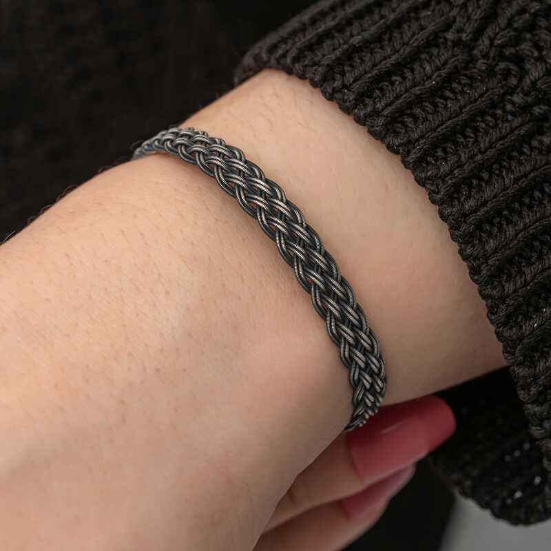 Kazaziye Knit Silver Bracelet