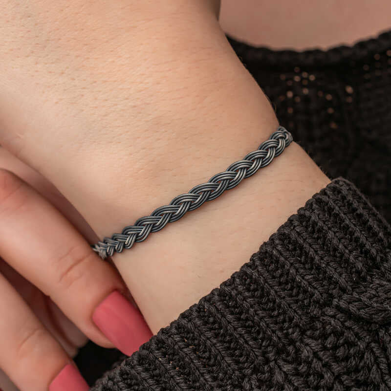 Bracelet en argent tricoté Kazaz Wire Art