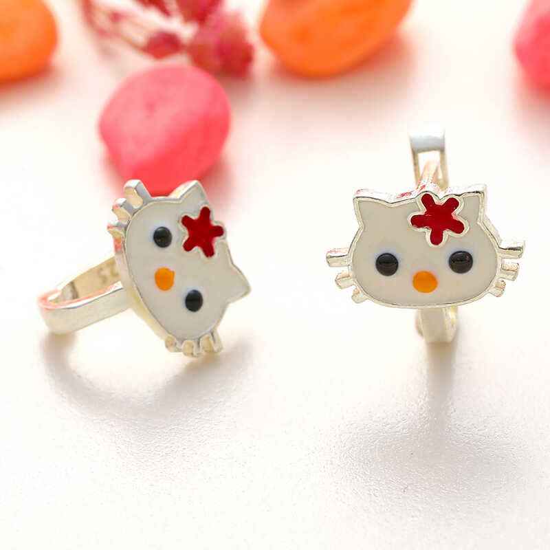 Cat Children's Silver Earrings