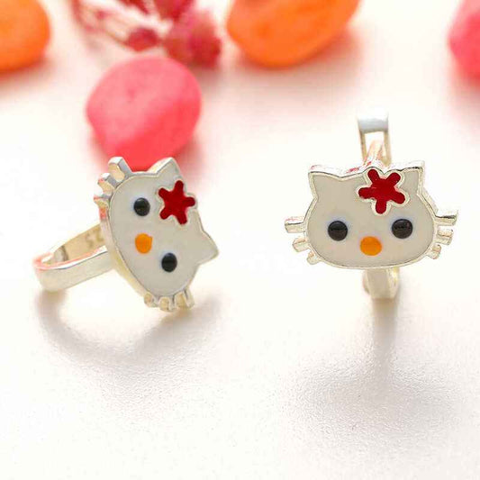 Cat Children's Silver Earrings