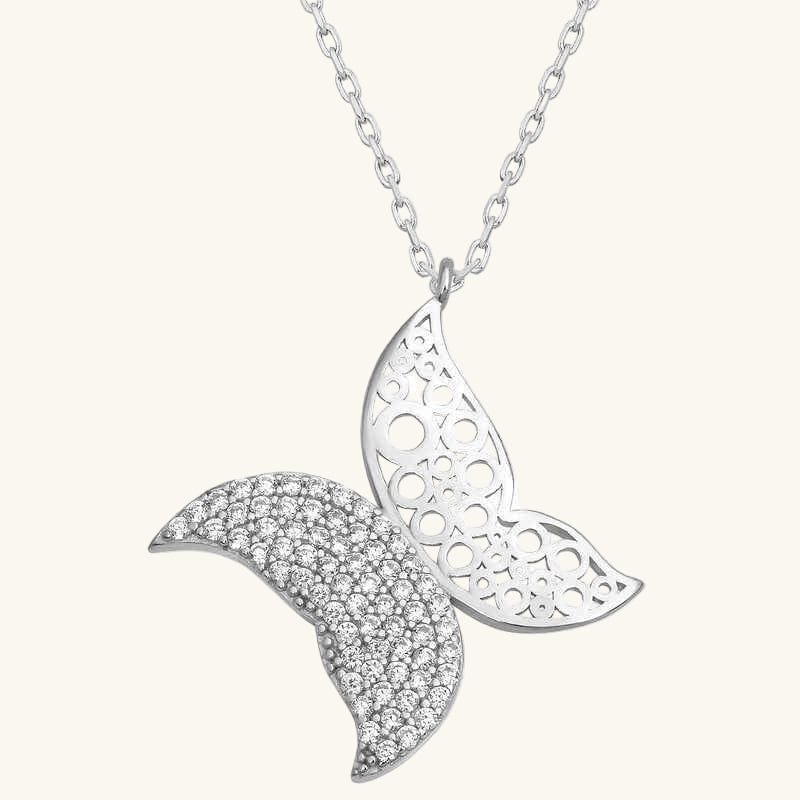 Butterfly Women's Silver Pendant