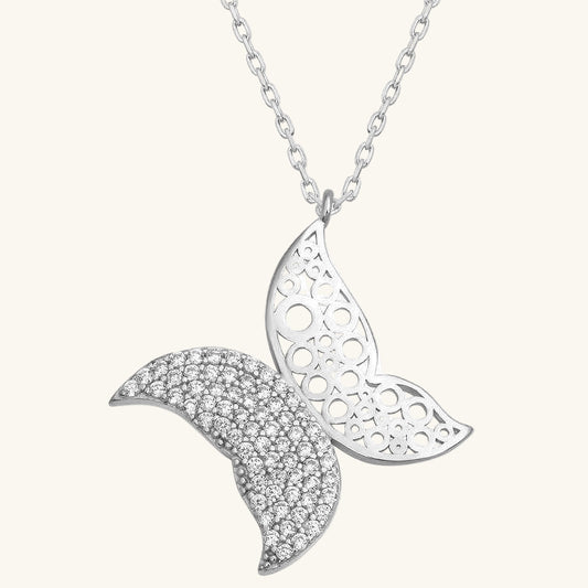Butterfly Women's Silver Pendant