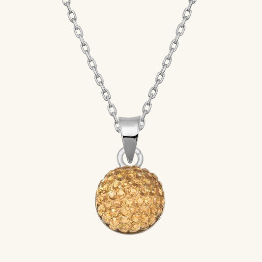 Crystal Stone Women's Silver Pendant