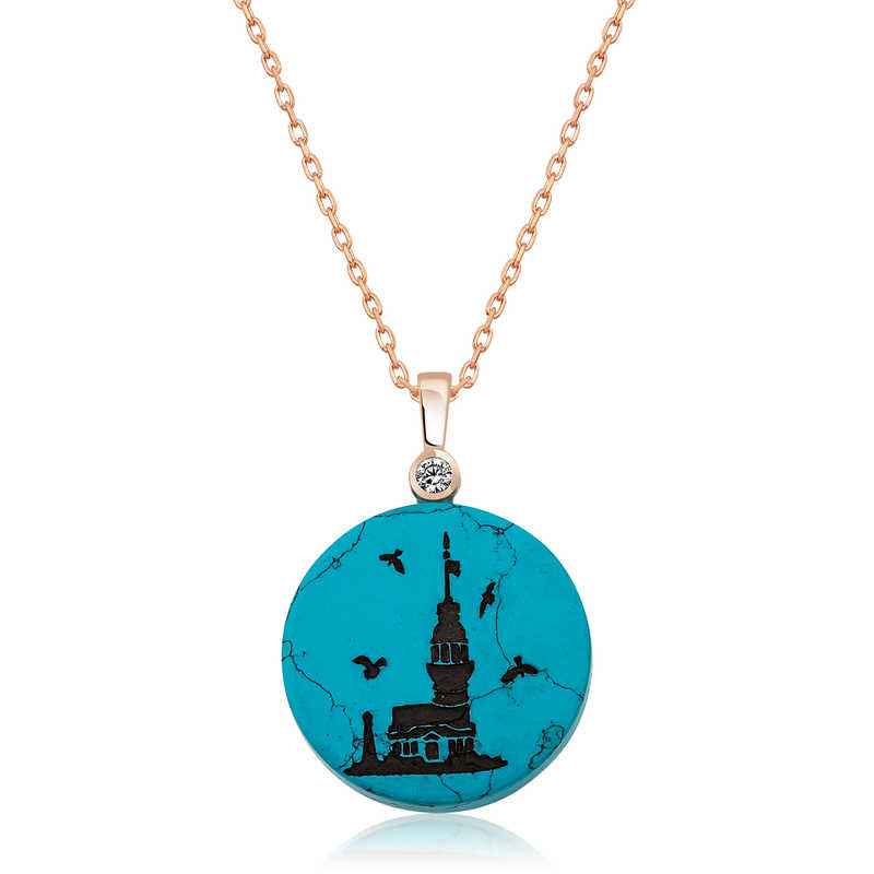 Maiden's Tower View Women's Silver Necklace