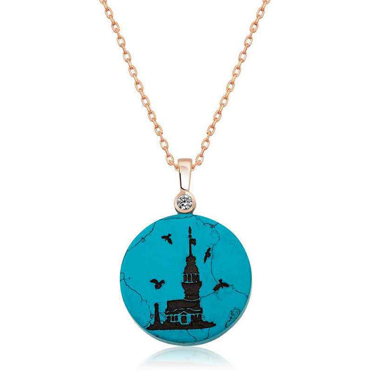 Maiden's Tower View Women's Silver Necklace