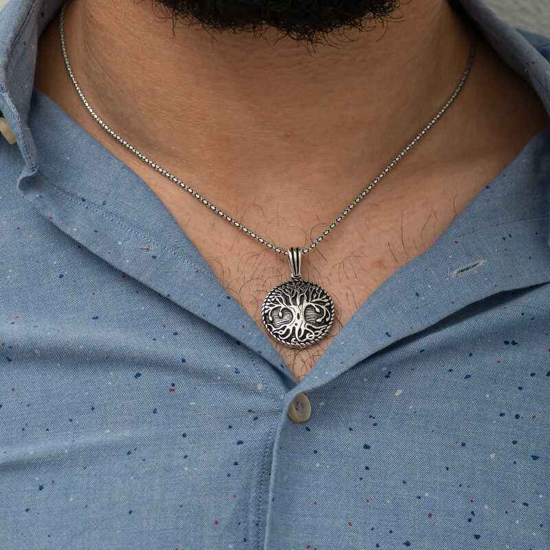 Rooted Tree of Life Silver Pendant