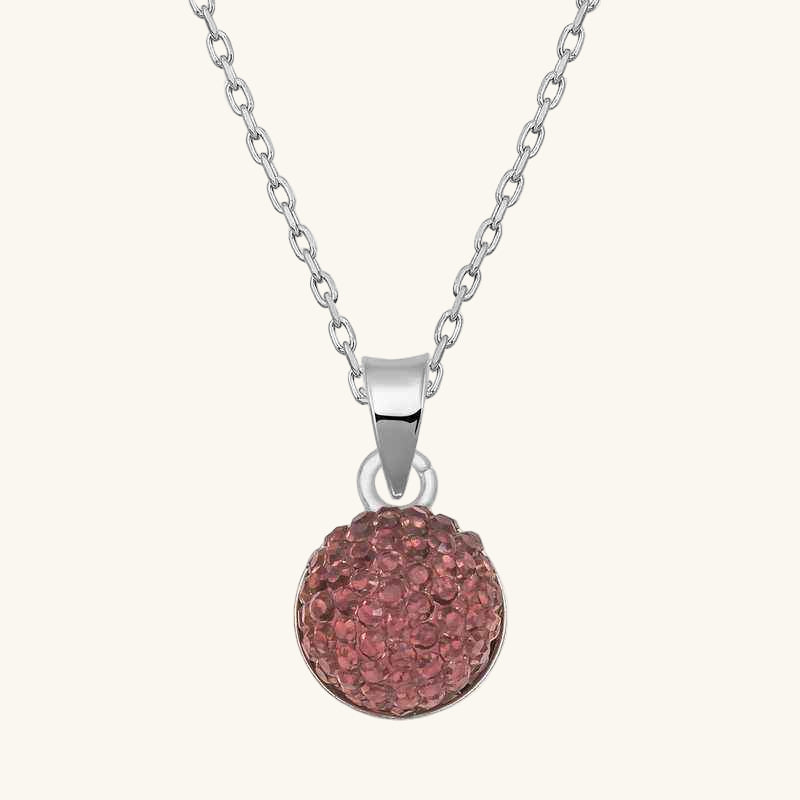 Crystal Stone Women's Silver Pendant