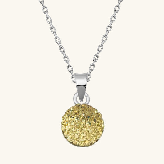 Crystal Stone Women's Silver Pendant