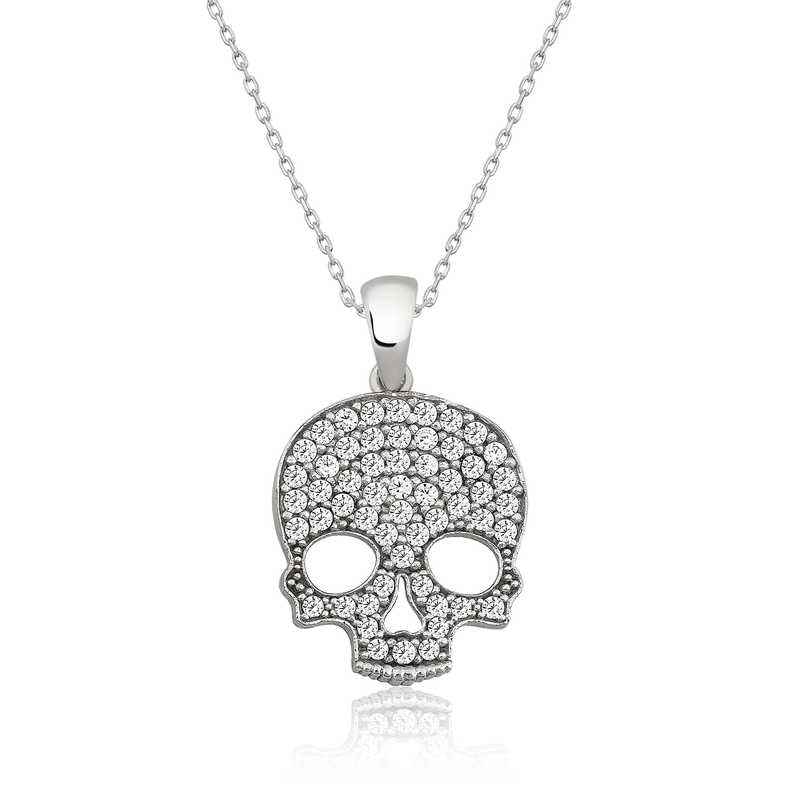 Skull Women's Silver Necklace