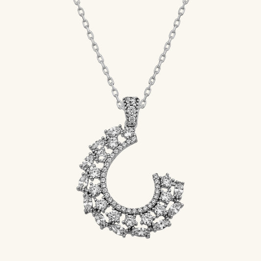 Marquise Stone Women's Silver Necklace