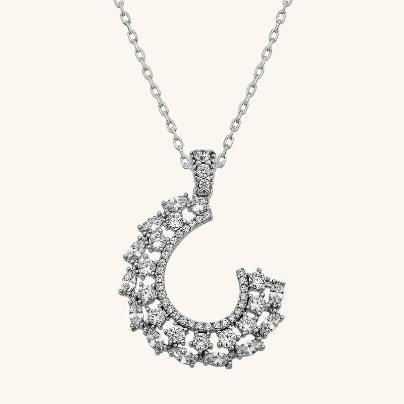 Marquise Stone Women's Silver Necklace