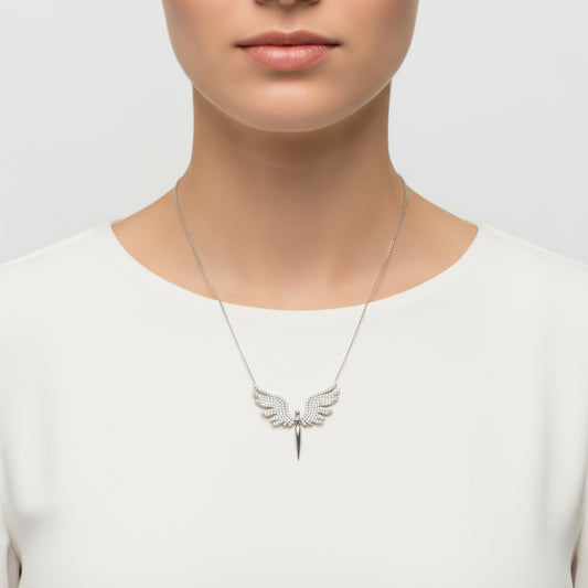Collier en argent pour femme Archange Michel