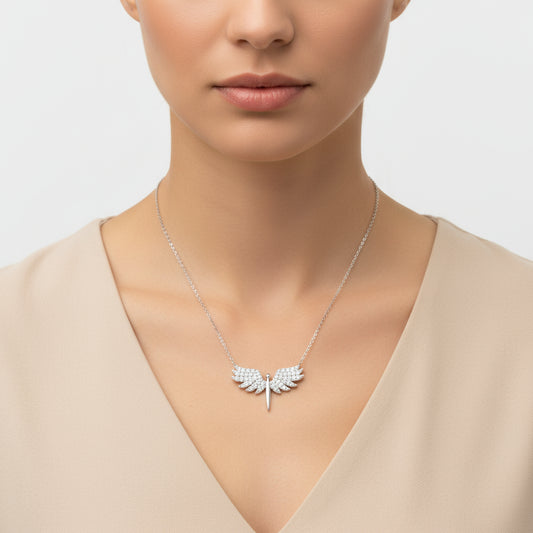 Archangel Michael Women's Silver Necklace