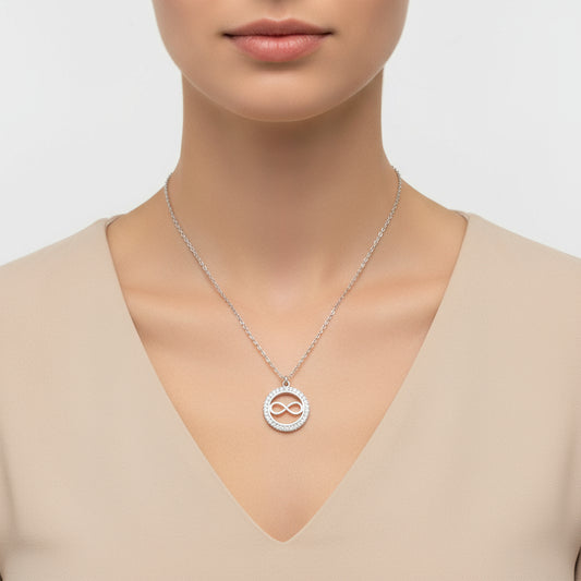 Petite Infinity Women's Silver Necklace