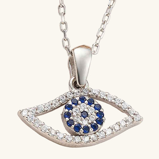 Evil Eye Women's Silver Necklace