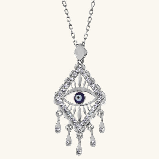 Evil Eye Women's Silver Necklace