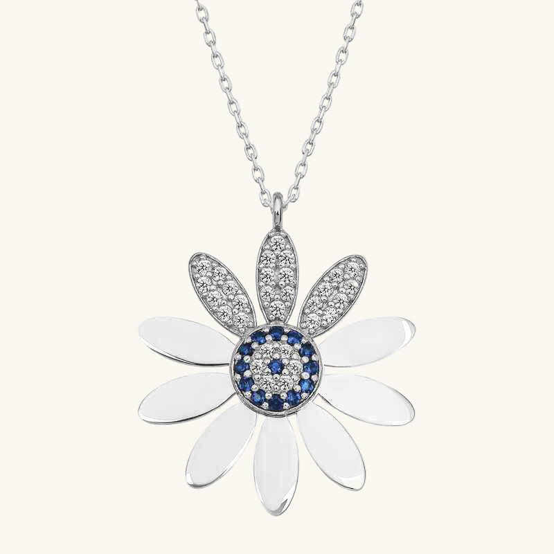 Nazarlı Papatya Women's Silver Necklace