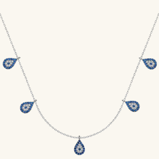 Nazarlı Şans Women's Silver Necklace