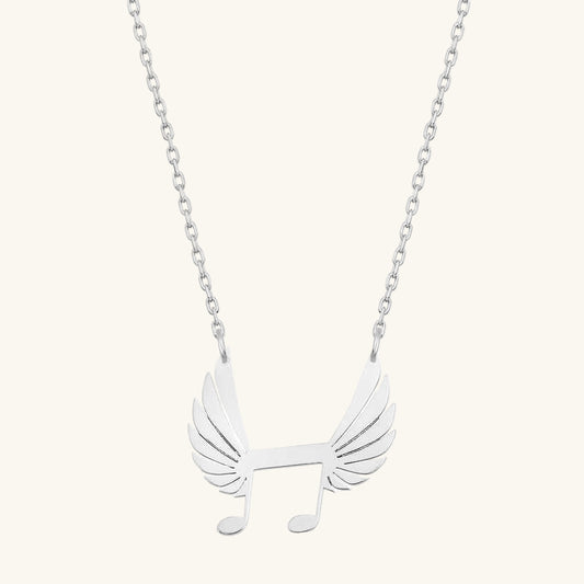 Musical Wings Damen Silber Halskette