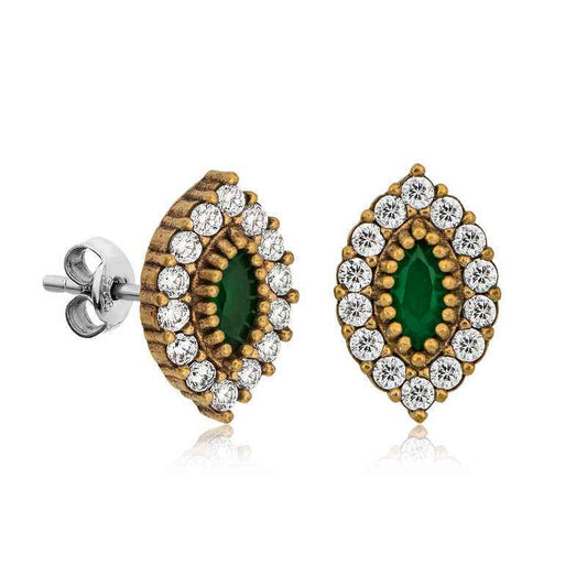 Authentic Shuttle Spike Women's Silver Earrings