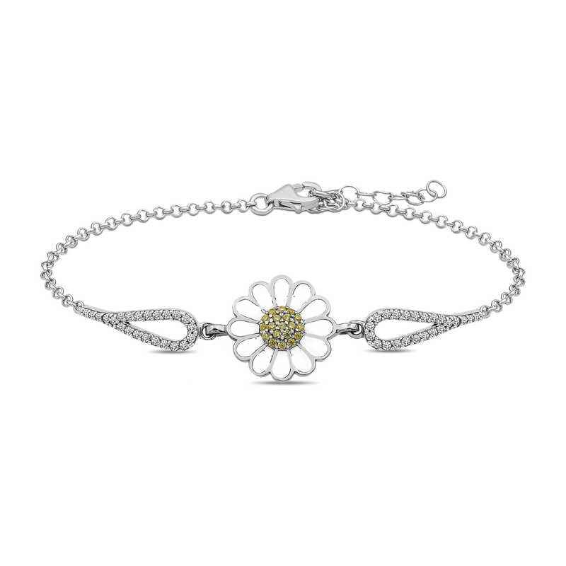 Daisy Silver Bracelet
