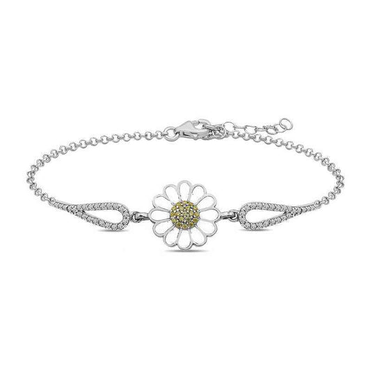 Daisy Silver Bracelet