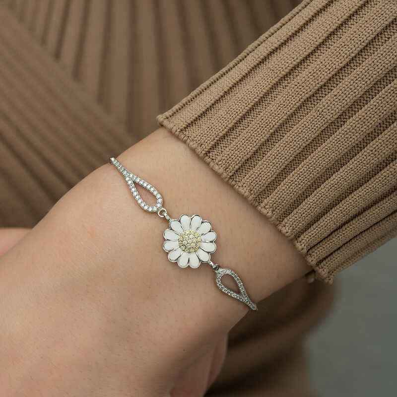 Daisy Silver Bracelet