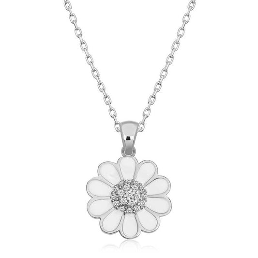 Daisy Damen Silber Halskette