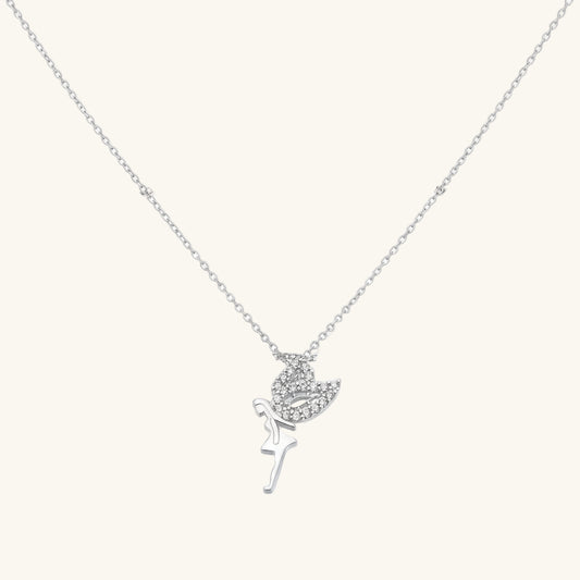 Fairy Girl Women's Silver Necklace