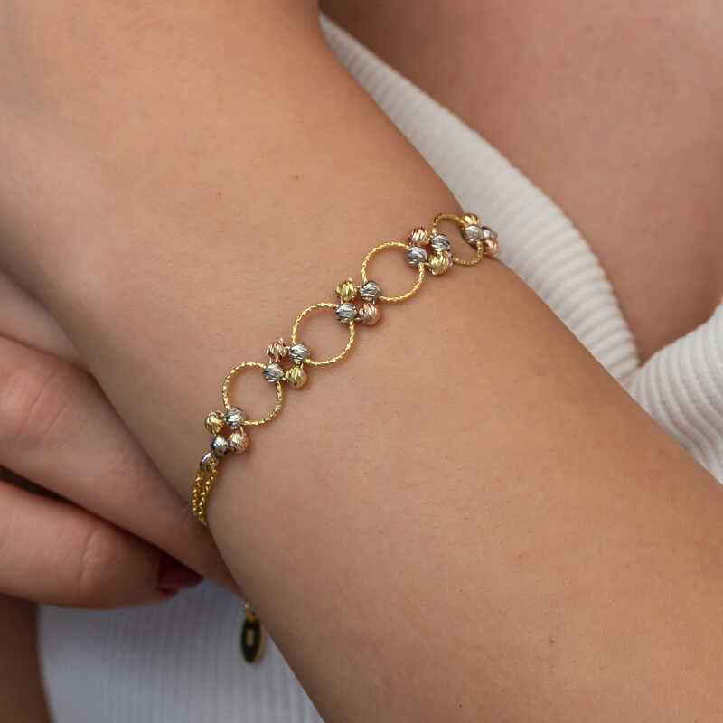 Silver Colored Doric Hoop Women's Bracelet