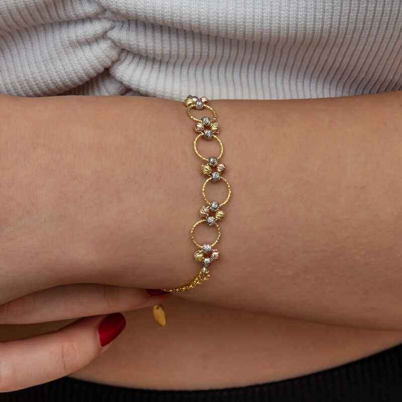 Silver Colored Doric Hoop Women's Bracelet