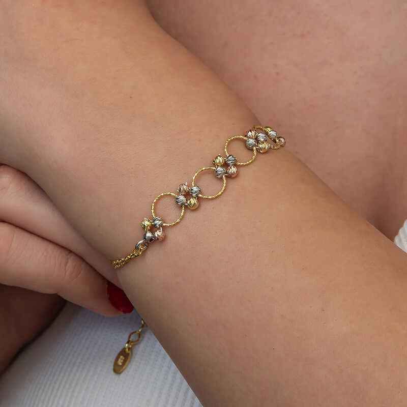 Silver Colored Doric Hoop Women's Bracelet
