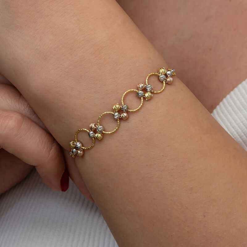 Silver Colored Doric Hoop Women's Bracelet