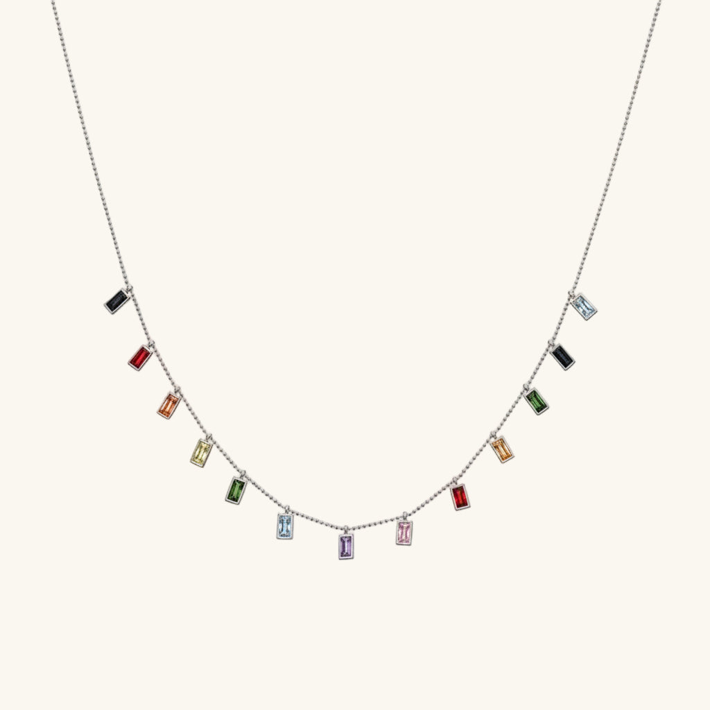Lucky Stone Women's Silver Necklace